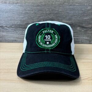 Fulton Beer Hat Cap Snapback Black Green Brewery Minnesota Adjustable